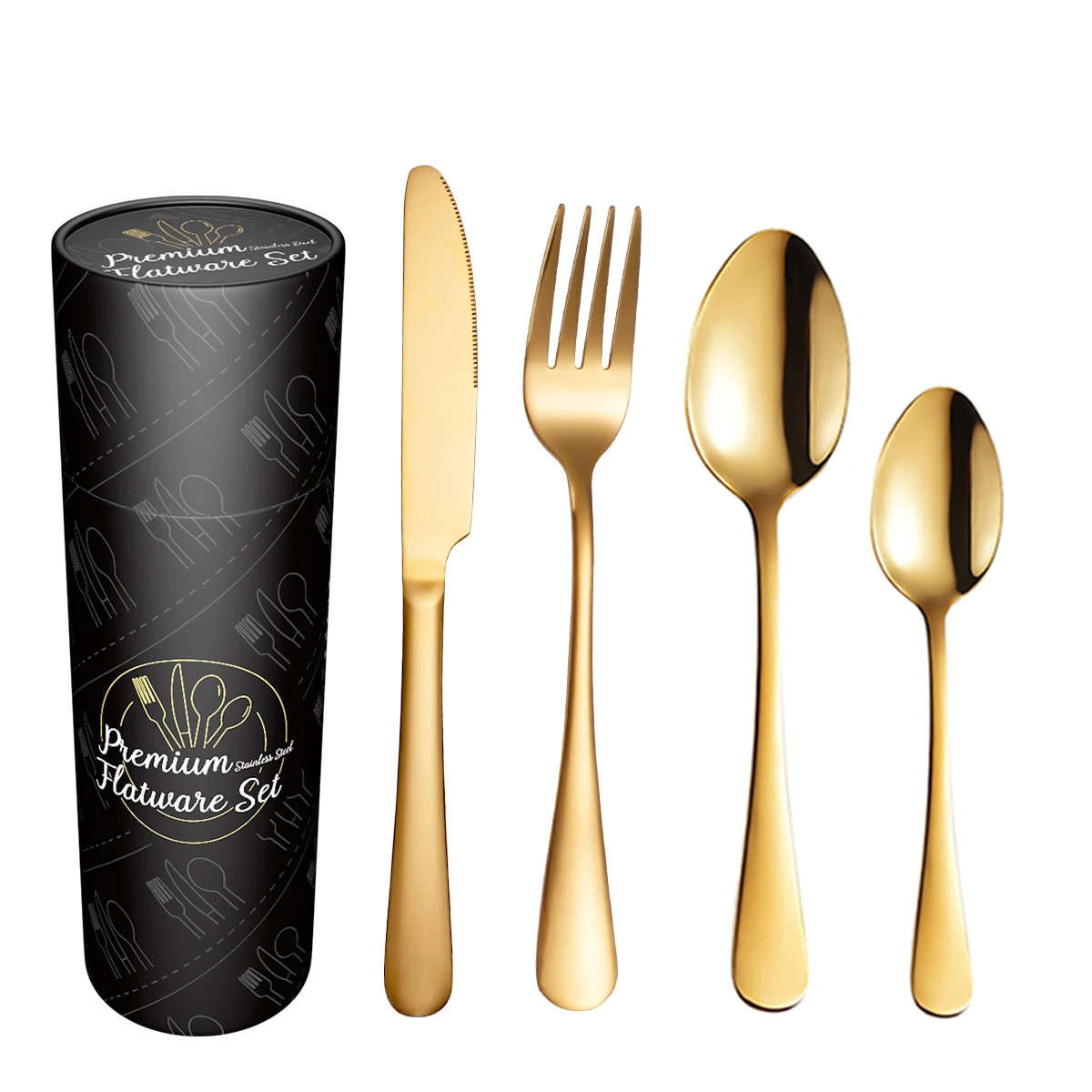 

Wholesale Hotel Gold Cutlery Set Reusable Couverts Wedding Silverware Stainless Steel Flatware Goud Bestek With Gift Box, Silver,gold,black,rose gold,colorfui