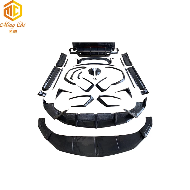 

For Lamborghini URUS TOP-CAR carbon fiber body kit front lip diffuser side skirt