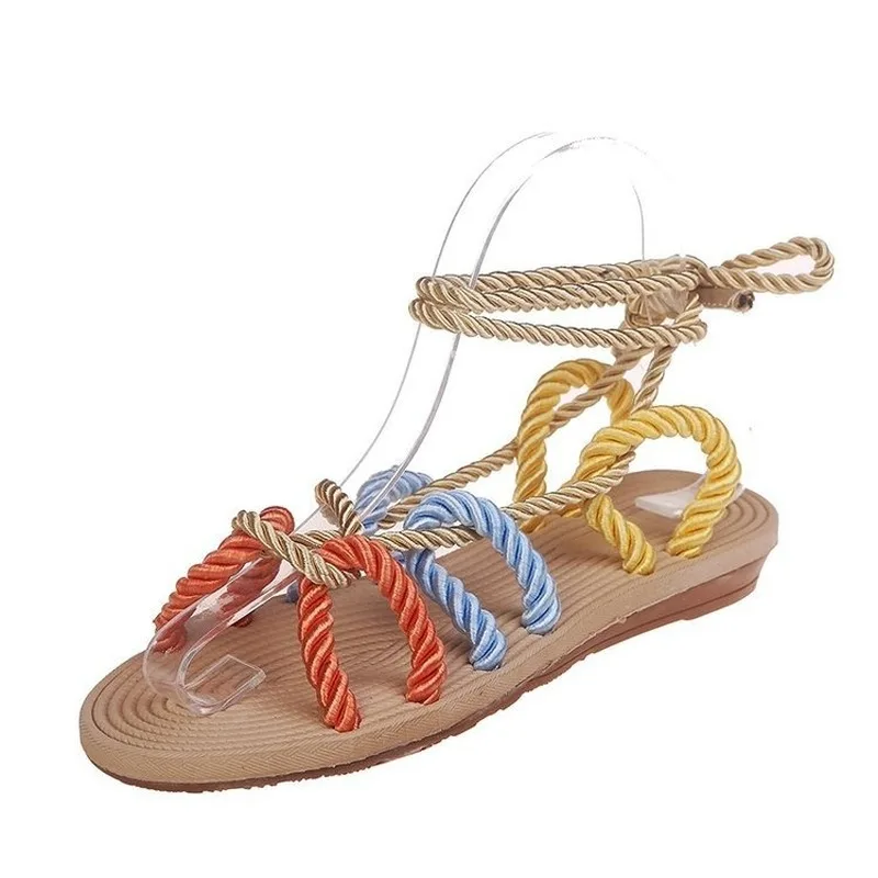 

Hand-woven Rope Summer Beach Ladies Shoes and Sandals