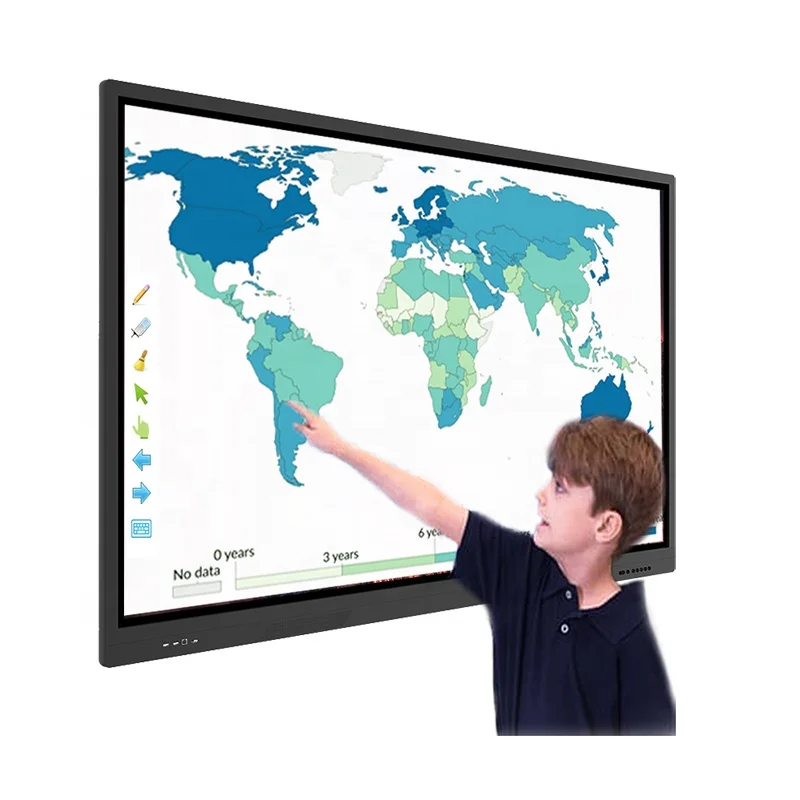 2020 Latest Portable Hand Writing Interactive Whiteboard for Office and Home IR / Infrared Touch 10 Points USB 2.0 / 3.0 CN;GUA