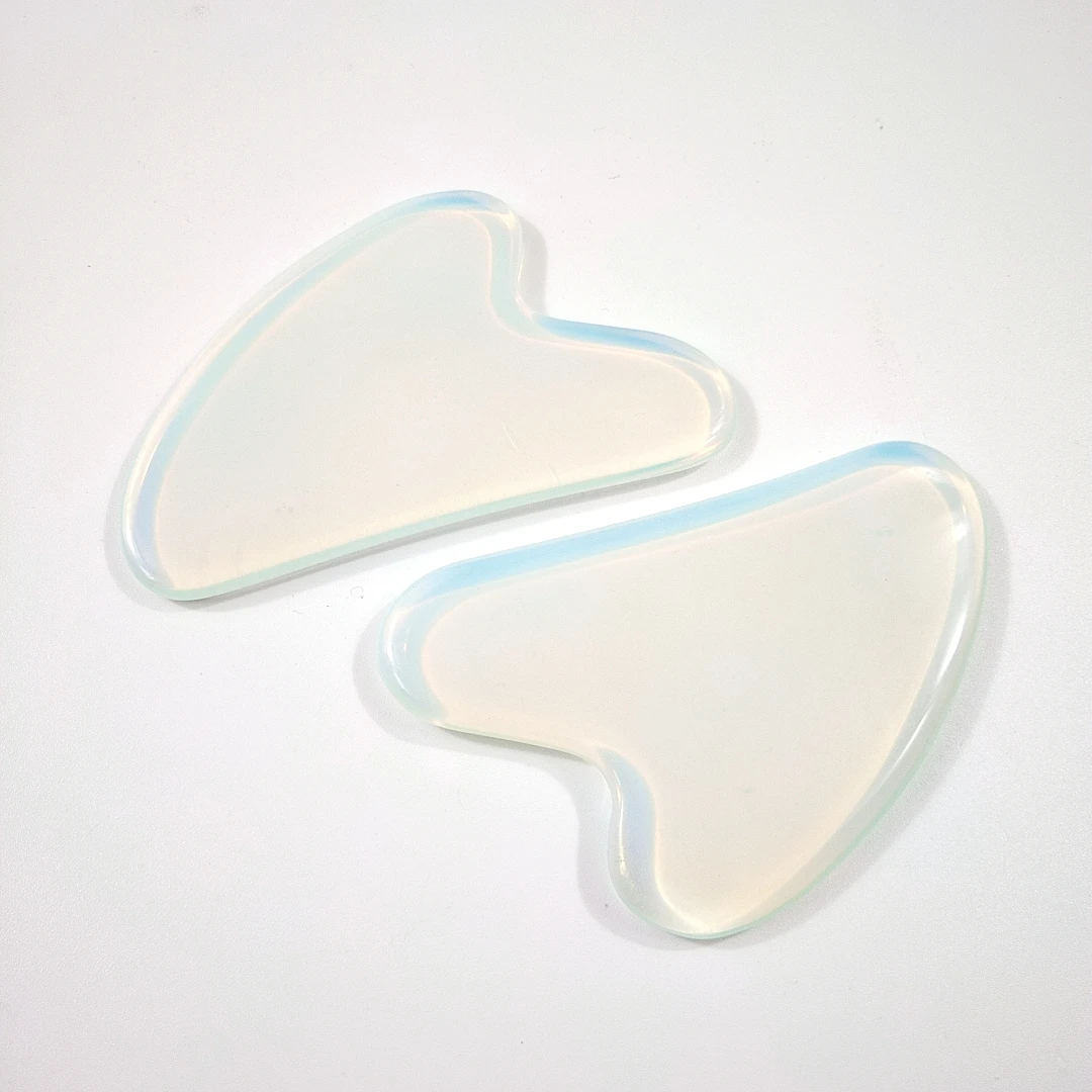 

Amazon Hot Sale Reusable Opalite Heart Gua Sha Scraping Massage Tool For Reduce Head Neck and Muscle Pain