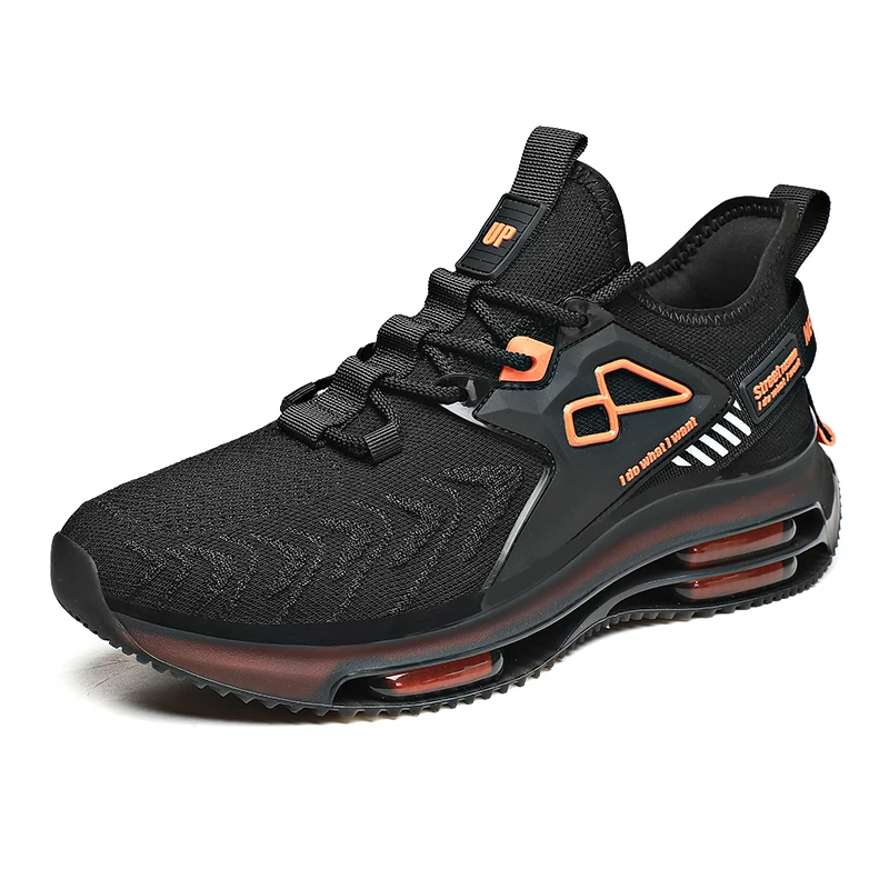

2021 new fashion men's shoes comfortable and breathable double air cushion sports running shoes