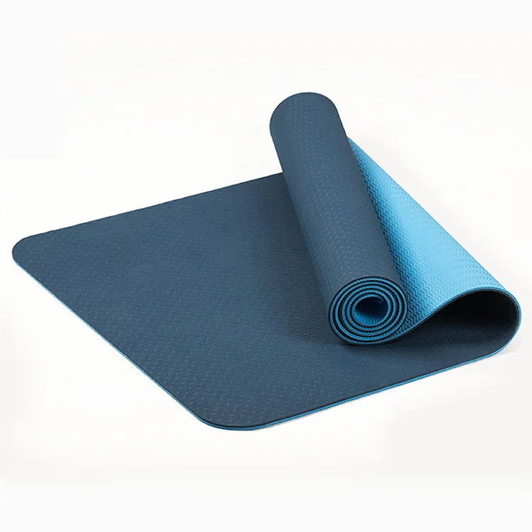 

183*61*0.8cm Double Color Yoga Mat Outdoor TPE Manufacturing Custom No Slip