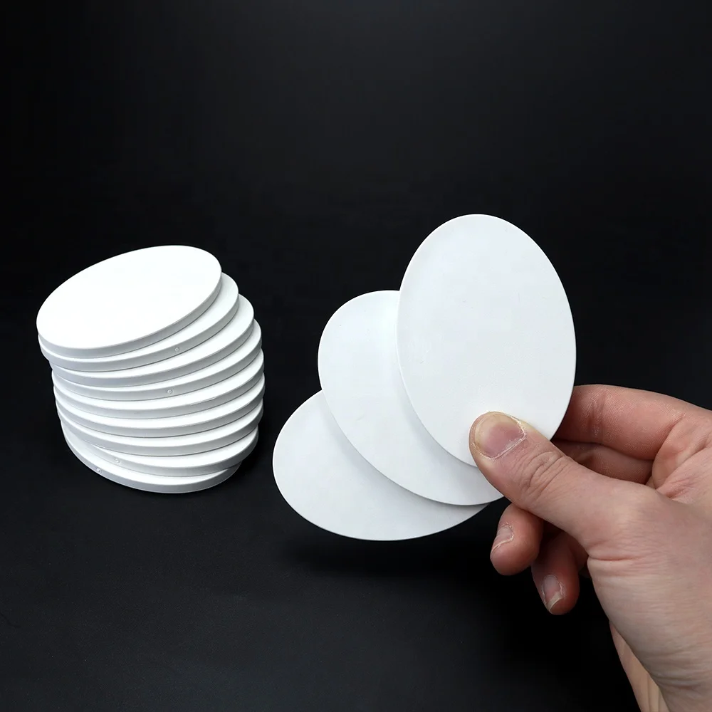 Professional Fully Customizable Oval White Ceramic Poker Chips 81mm 45g Blank Ceramics Poker Chips for Casino Games