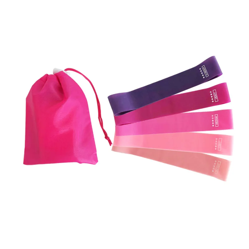 

Latex booty letsfit resistance loop bands with carry bag