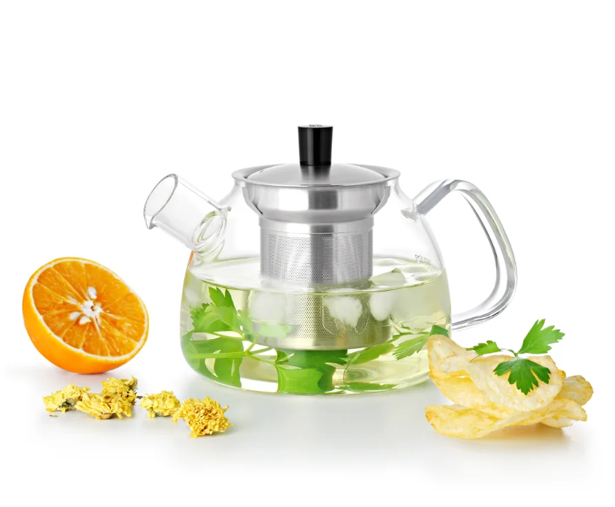 

2021 SAMADOYO high quality heat-resisting transparent 900ml glass teapot