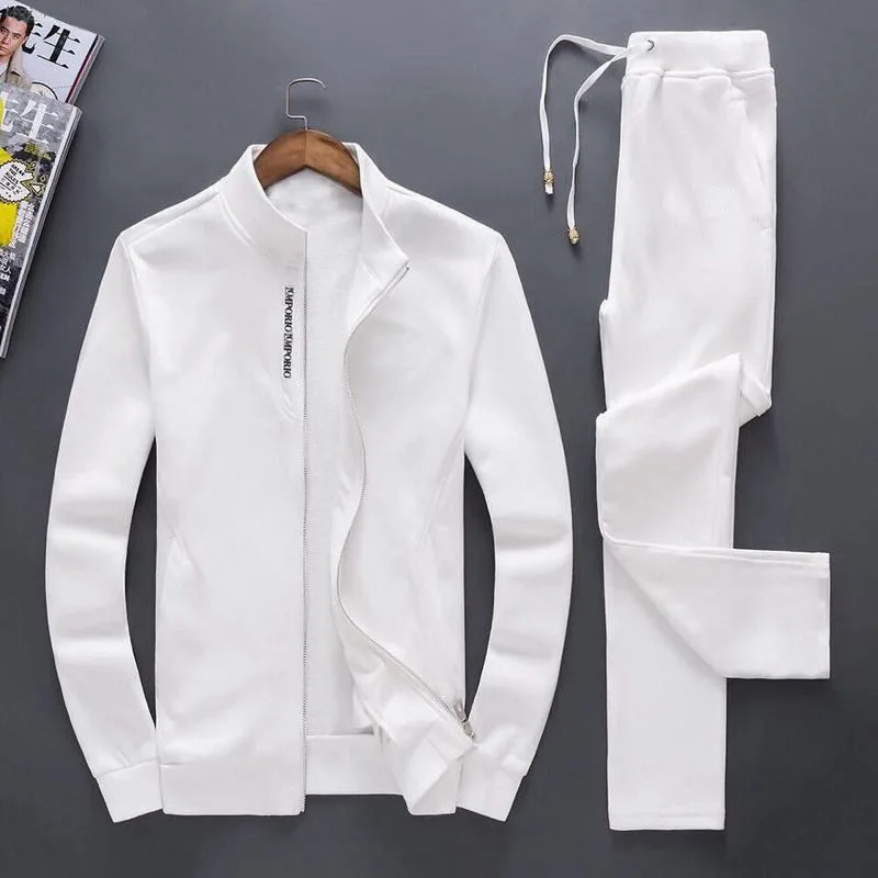 

High quality men's sports long sleeve sweater cotton suit casual wear new cardigan sweater men's fashion two piece set