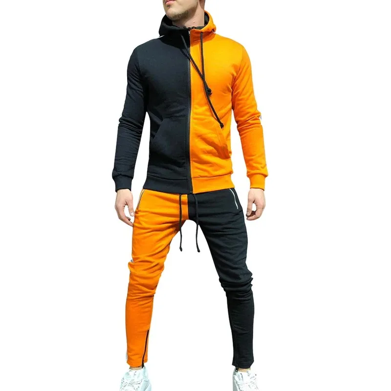 

New custom high quality sweatsuit for men hoodie+jogger/pants tracksuit for men, Customized colors