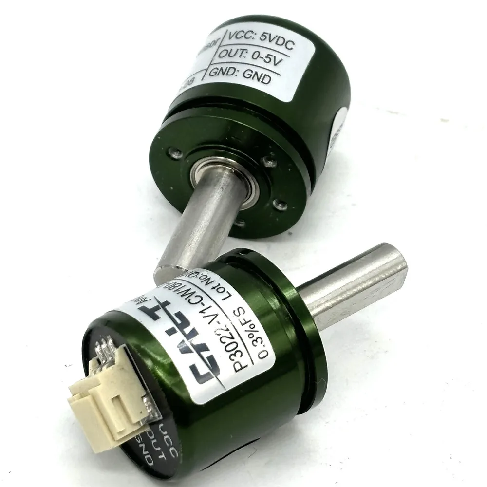 22mm Non-contact hall principle magnetic induction analog Angle sensor 0-5v output DC5V power supply P3022-V1-CW90