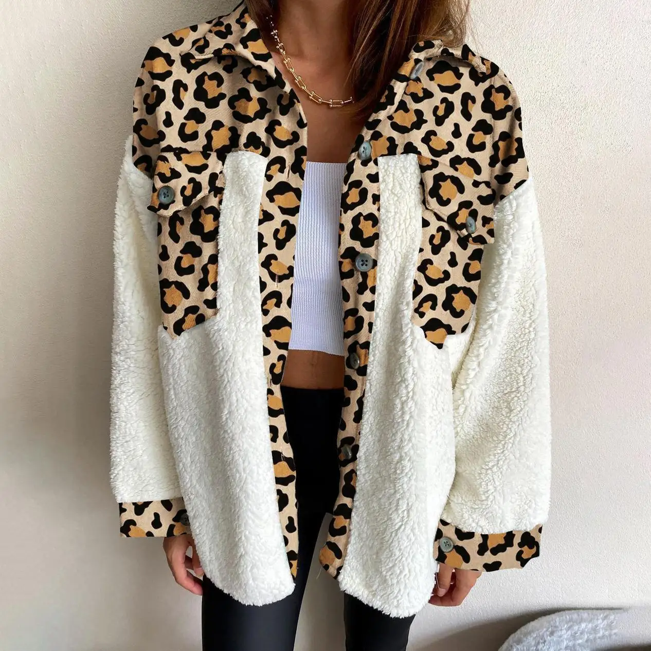 

new arrival high quality jacket winter coat woman ladies leopard check fur patchwork bomber puffer 2021 winter jacket woman, Red/green/brown/blue/leopard printed/cow printed