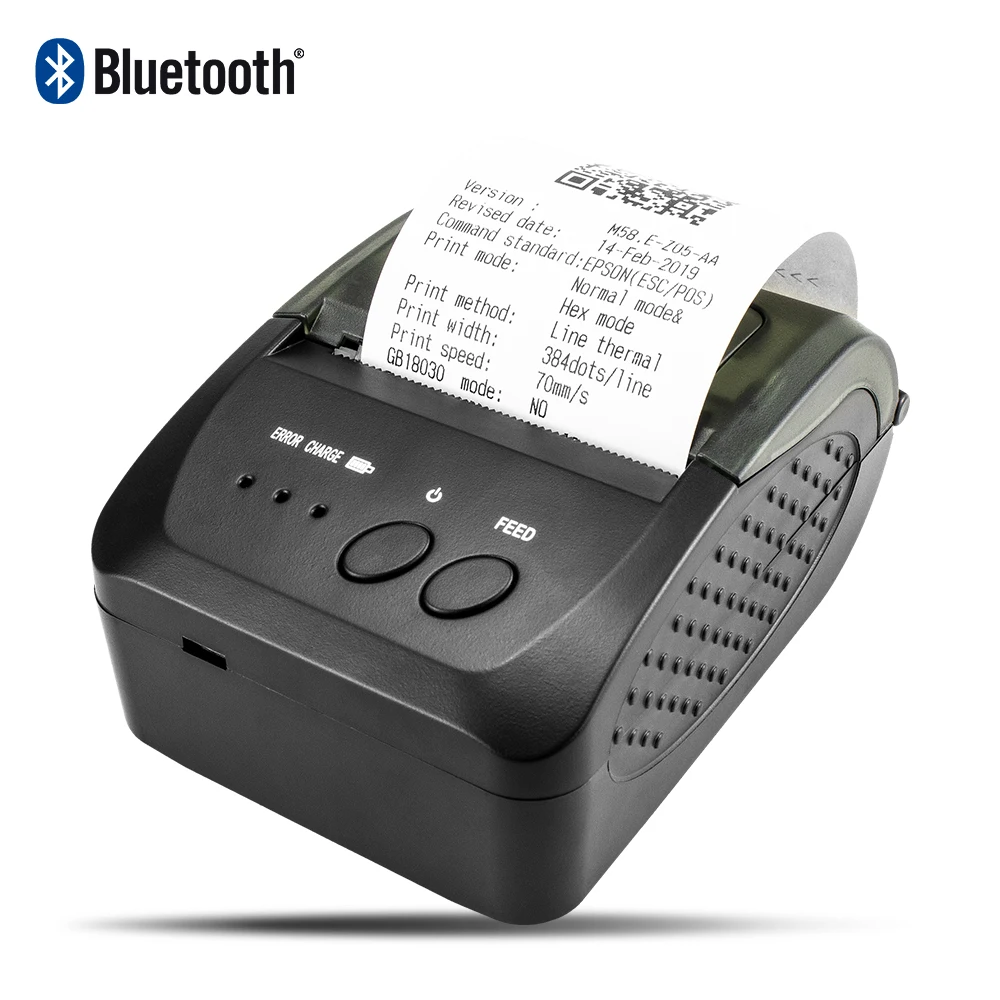 

58mm And 80mm mobile phone receipt printer blue tooth thermal printer android receipt bt printer mini