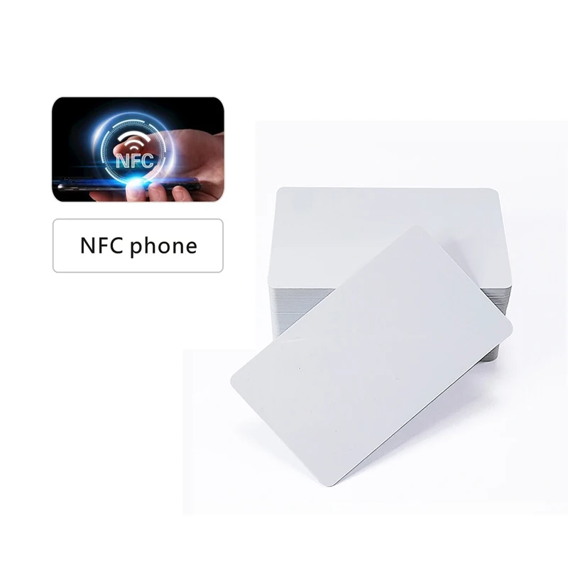 

Printable NFC Blank Plain PVC Smart Digital Business ID Chip Card Sublimation PVC NFC Card NTAG 215 (200pcs/box)