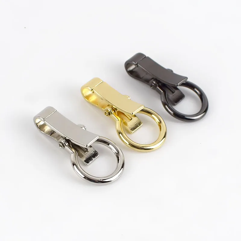 

MeeTee BD522 Lobster Hook Buckle Hardware Accessories Alloy Bag Strap Clasp Connection Bag Chain Pendant Dog Buckles, Gun black/gold/s