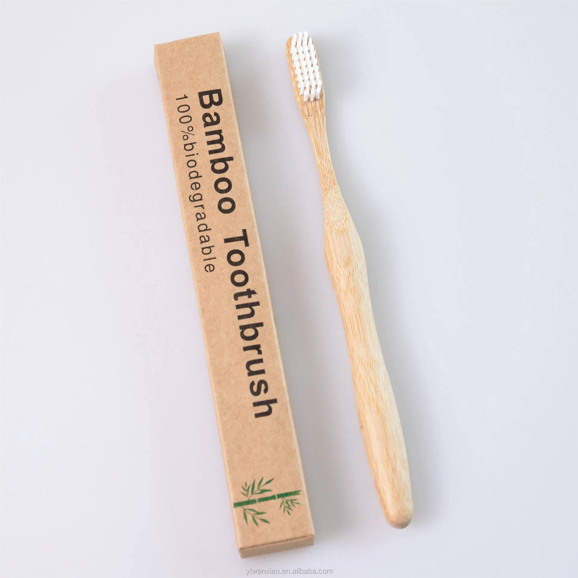 

Custom eco-friendly round tooth brush soft bamboo bristle toothbrush, Customized color