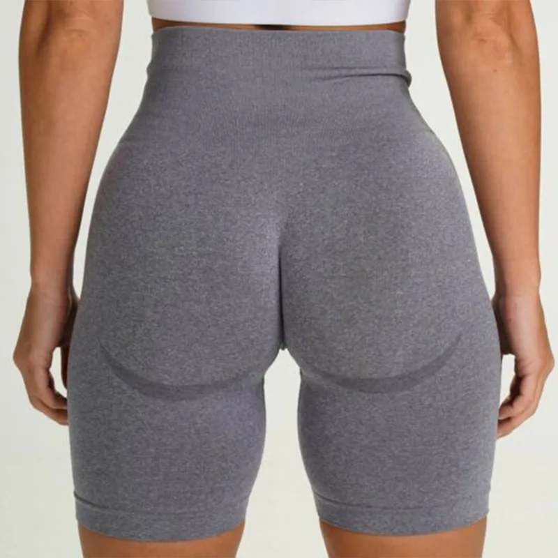 

Hot selling Women Summer Seamless gym fitness wear high waist yoga scrunch butt shorts, As pictures