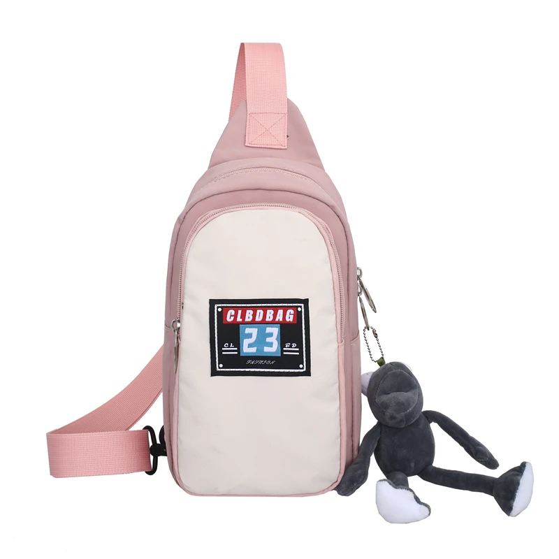 

2021 Fashionable messenger bag men leisure new backpack chest sling bag girl shoulder outdoor sports backpack, 2 colors