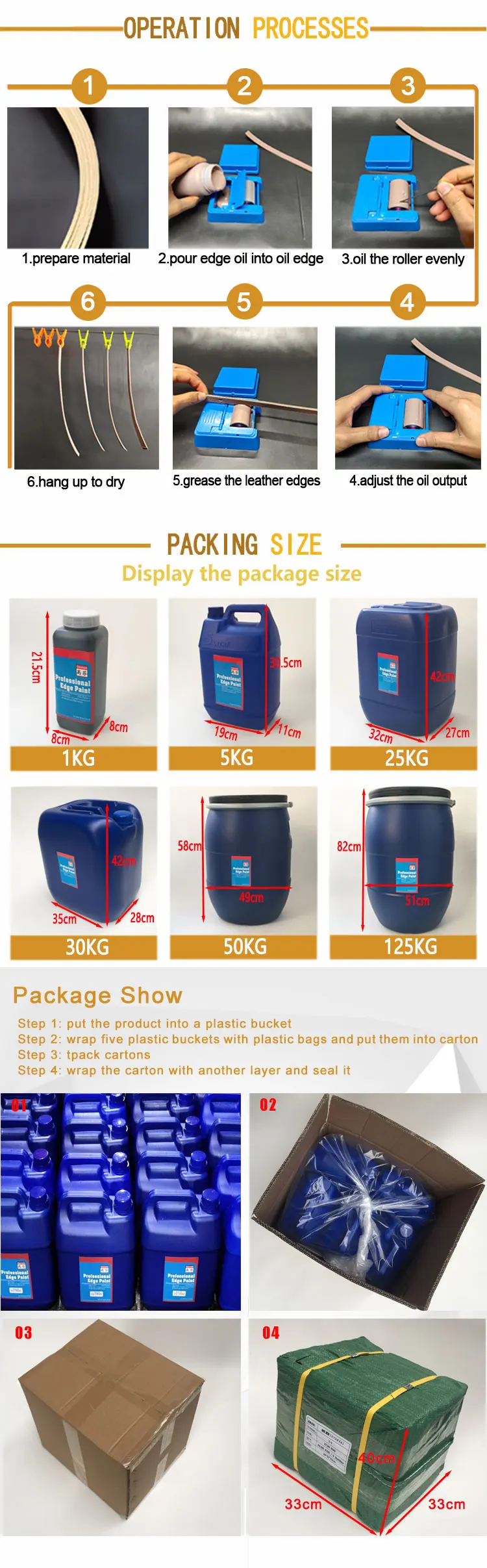 Economical Water Based Different Colors Leather Edge Paint For Raw Edge