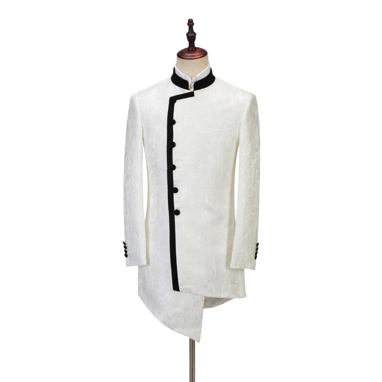 

Fashion New Coat Latest Men's Jacket Dinner Suit Long Blazer Suits set for Men