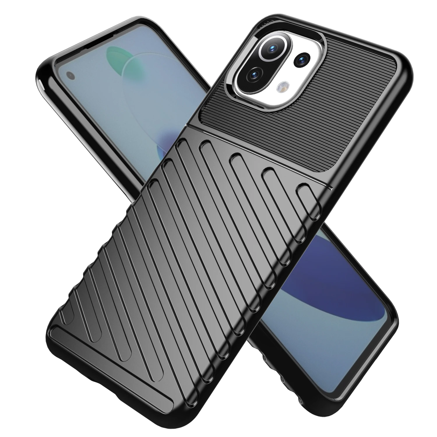

Shockproof TPU Mobile Back Cover For xiaomi mi 11 lite phone case, 3colors