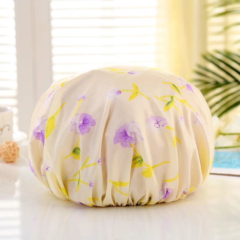 
best selling product amazon top seller 2020 Customized satin Cloth durable hair cap shower caps custom 
