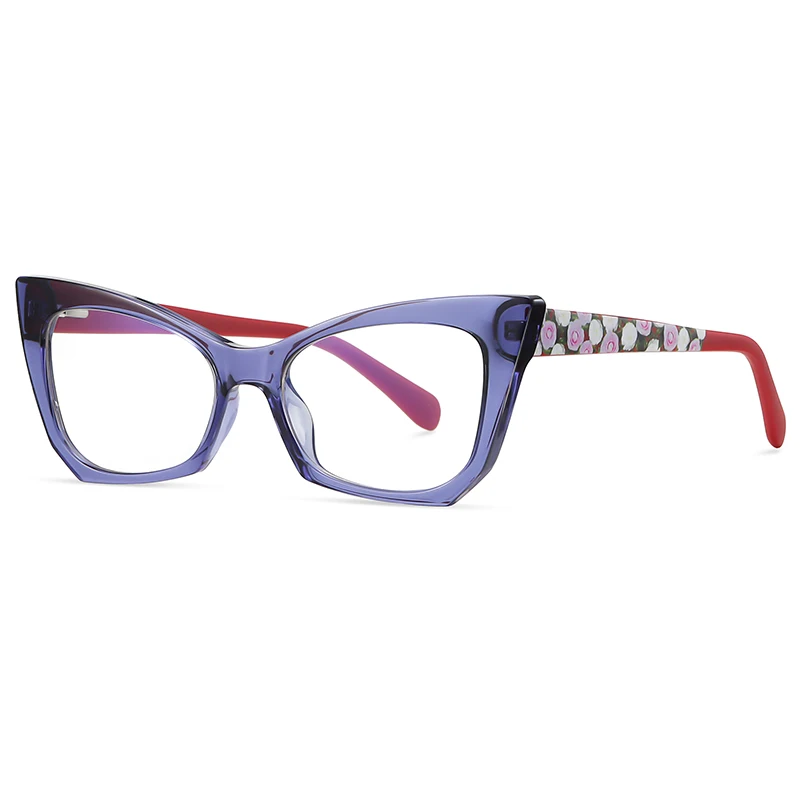 

Gradient Color Optical Computer Eye Glasses TR90+CP Frame anti blue light glasses blocking For Women Cat Eye eyeglasses frames