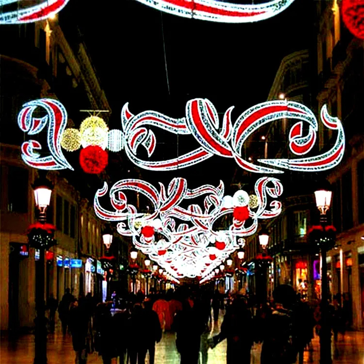 Outdoor big lots decorative peacock lights christmas street decorations