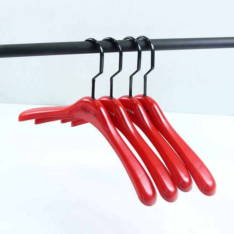 red coat hangers