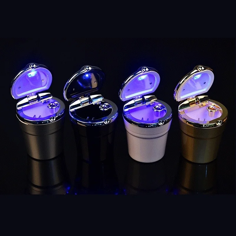 

Car Ashtray Auto Cigarette Odor Remover and Smoke diffuser with Blue LED Cool Light