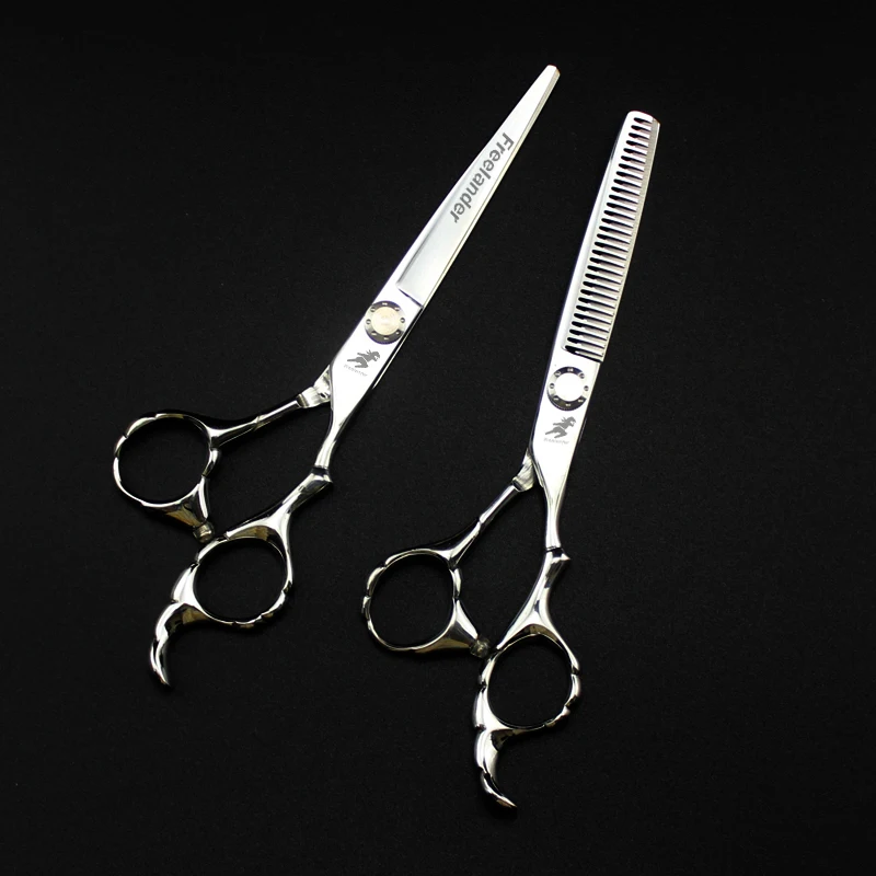 

6.0 inch FM6-12 new fashion design beauty barber scissors flat scissors tooth Hair scissors