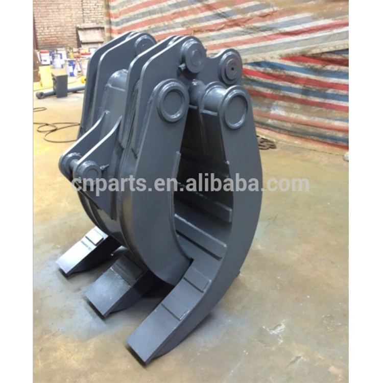 Mechanical Excavator Rock Grapple Manual Log Grapple Timer Wood Grapple