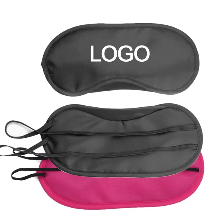 Custom Travel Sleep Mask Shade Blindfold Eye Cover Team Building Game Party Eye Mask Blindfold with Nose Pad Adjustable Strap