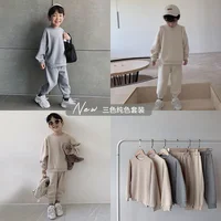 

5586 Own designer team and factory Hot sale high quality long sleeve Children clothes boys sets autumn sports suit boys