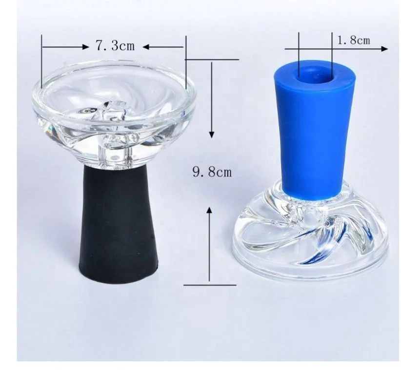

Smoke Silicone Glass Shisha Bowl