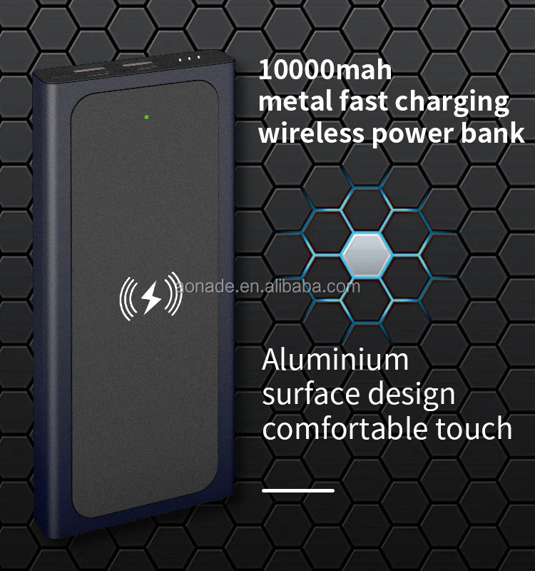 New arrival 2020 Double fast charging PD18W power bank 10000mah with 10W wireless charger - ANKUX.COM