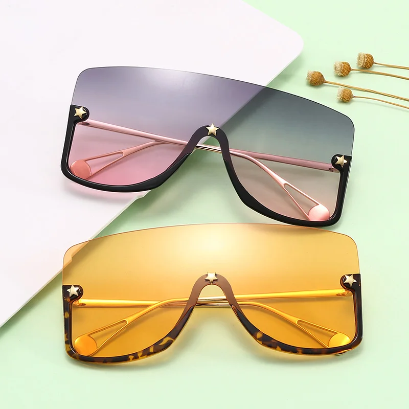 

Superhor Eyewear 29337 Oversize Half Frame Fashion Women Sunglasses