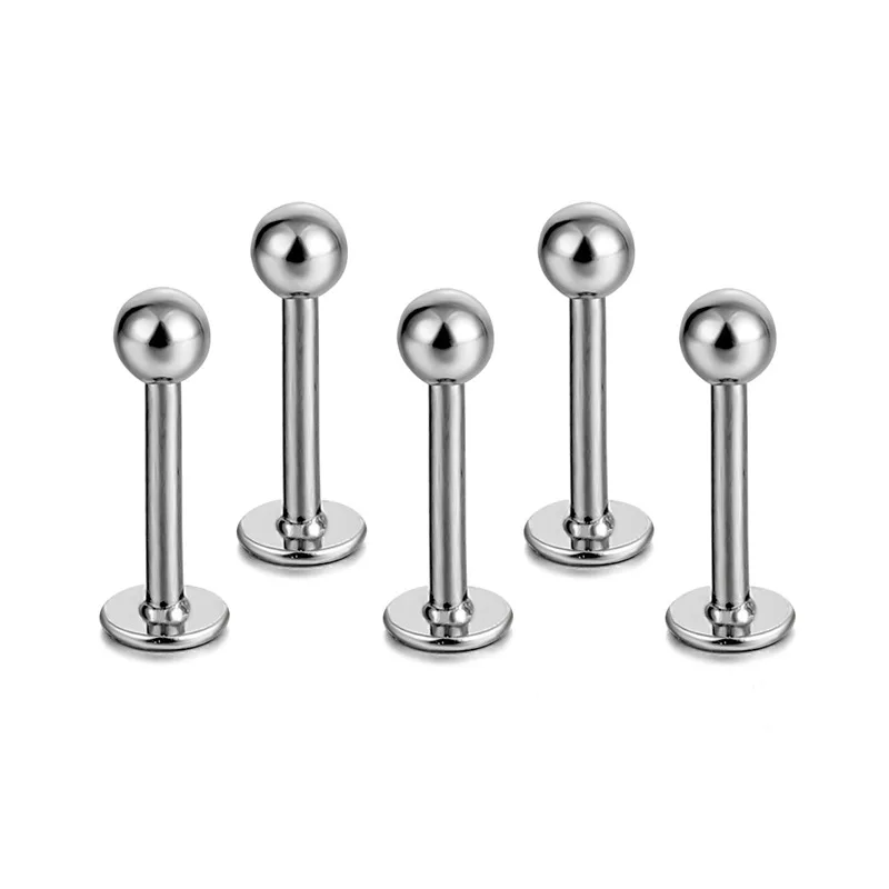 

20101303 Piercing Labret Lip Piercing Jewelry Stainless Steel Piercing Body lip and Eyebrow Jewelry, Steel color