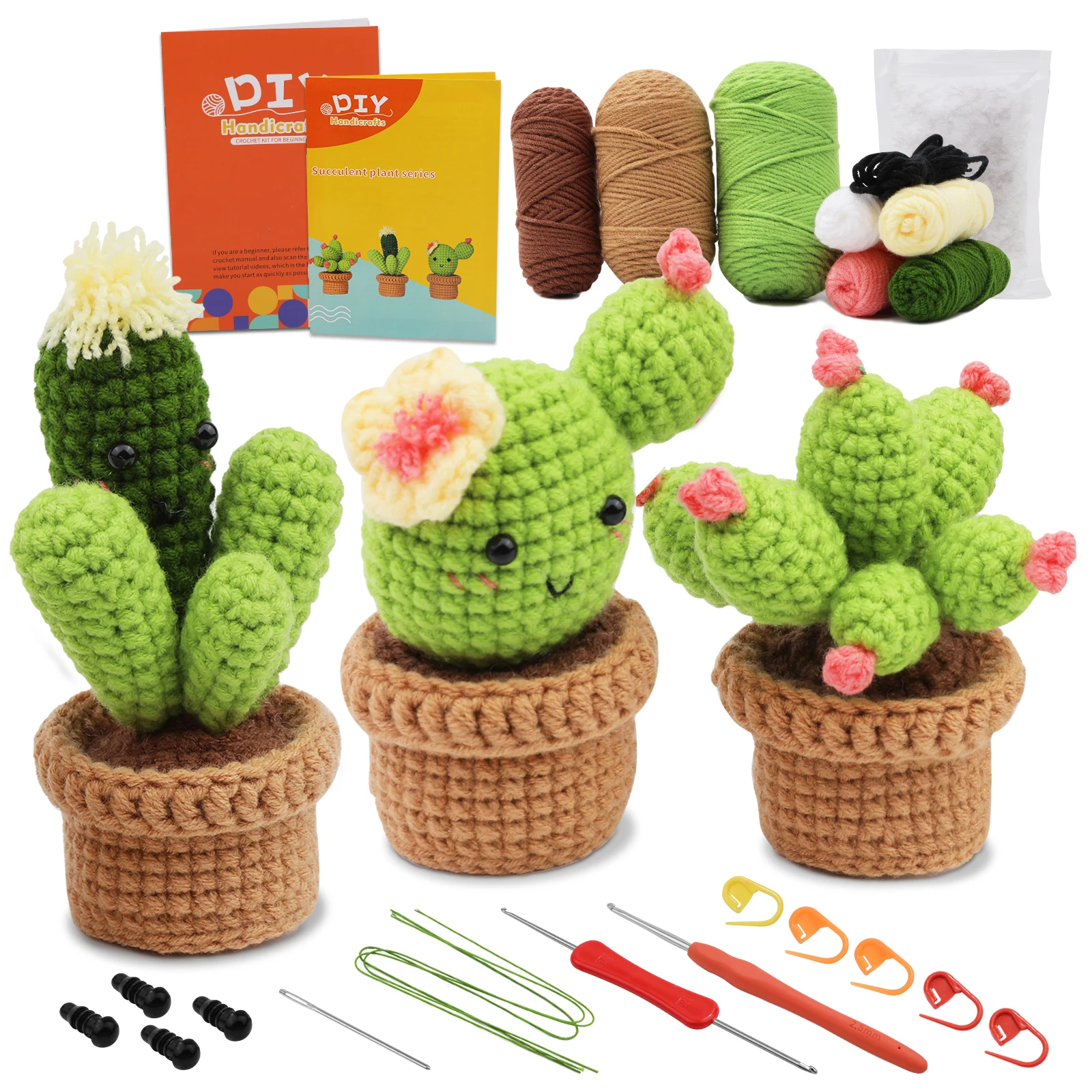 

Hot Selling Hand-Woven Full Crochet Starter Kit Exquisite Mini Plush Toy for Beginners Featuring Lovely Crochet Dolls