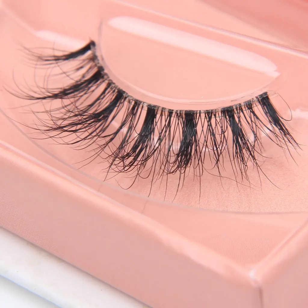 

TL 2021 New Eyelashes 3d silk Lashes Transparent Clear Band Silk Eyelash mink strip lashes clear band