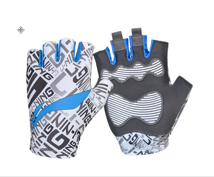 

Li Ning sports men's and women's wristband training half-finger summer breathable non-slip sports