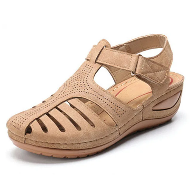 

Women Summer Sandals Hollow Round Toe Ladies Sandals For Women Soft Sole Wedge Sandales Female Shoe Chaussures