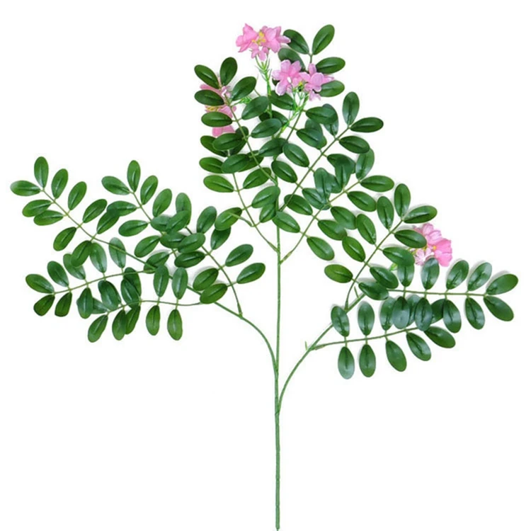 

china Factory main product direct high quality simulation plants dark Plastic leaves artificial leaf