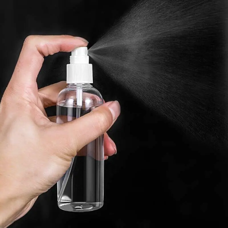 Fine Mist 30ml 50ml 60ml 100ml Cleaning Alcohol Mini Plastic PET Spray Sanitizer Bottles Manufacturer