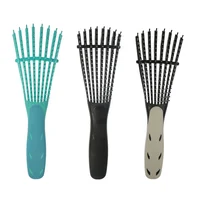 

Private label hot selling hair brush professional flexible tooth rubber handle styling vent hair brush manufacture