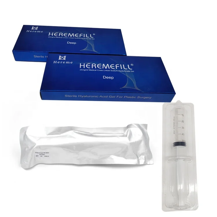 

Heremefill BD syringe hyaluronic acid neck skin anti wrinkle filler 50ml