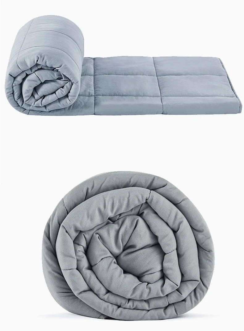 玻璃珠重力minky羊毛加权毯子棉