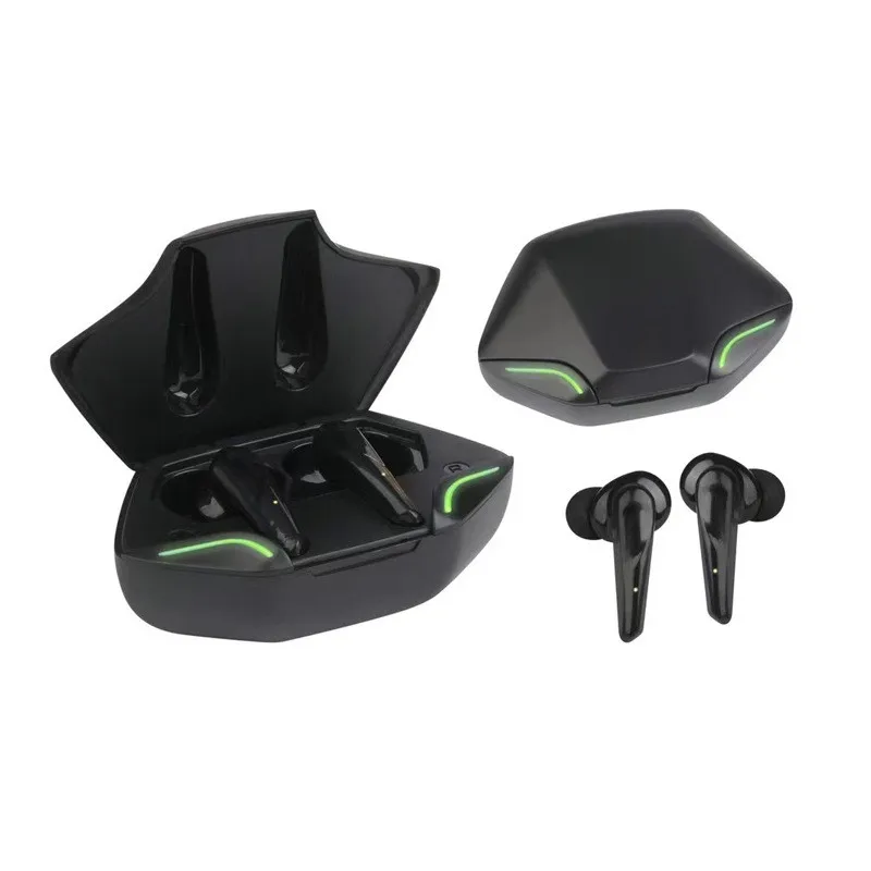

gaming earphone droppshipping promotion LED Display Sports Waterproof Earphone Earbuds Game With Mic