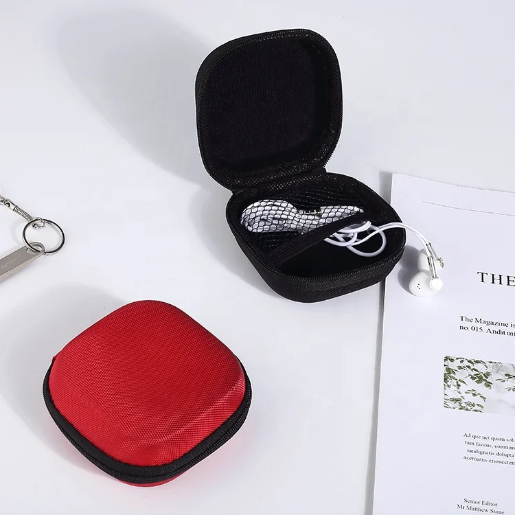 

Promotion Gift Custom Oxford Cloth Headset Protective Case Earplug Headphone Box Earphone Case, Customized color
