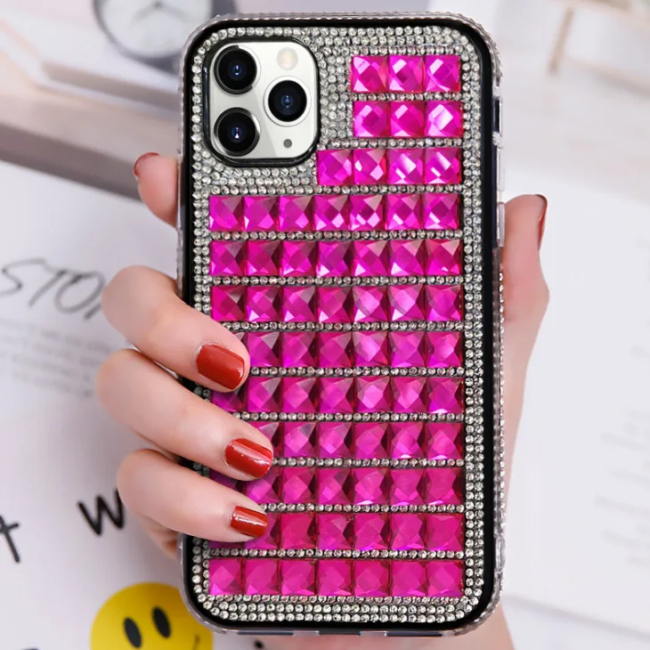 适用于iphone 11 pro max莱茵石手机壳,适用于iphone 12钻石手机壳
