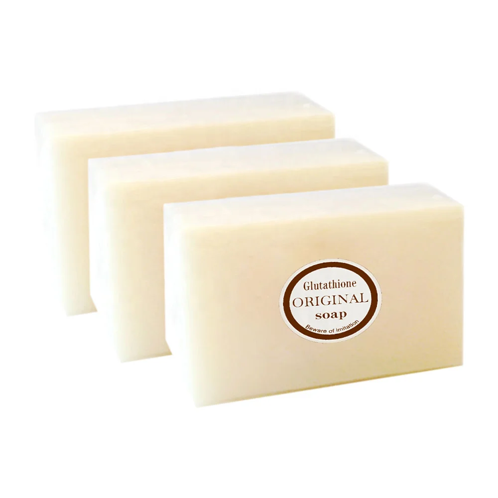 

100% Pure & All-Natural Soap Deep Cleansing dark spot organic skin whitening soap glutathione soap, White