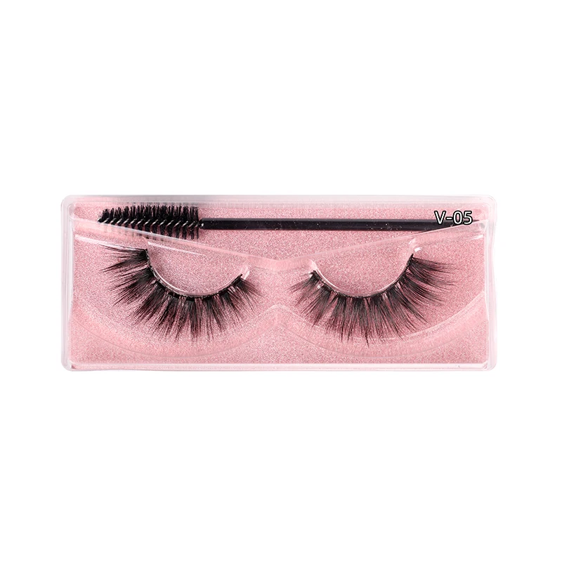 

Manufacturer Supply Luxury Synthetic Eyelashes False Ripple Silk Eyelashes, Natural black mink eyelashes